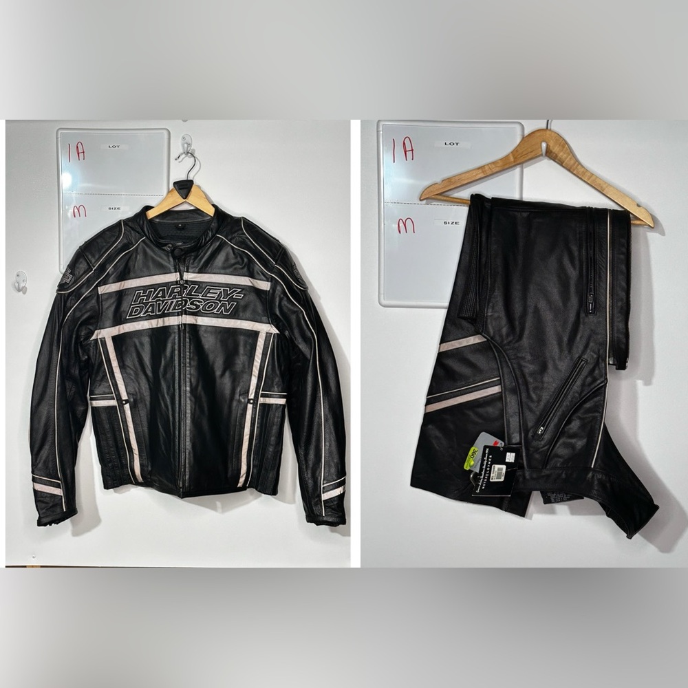 Harley-Davidson® Men's Leather Jacket, Luminator 360 Black Jacket & Chaps